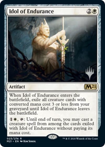 Idol of Endurance Promo Pack: Core Set 2021 Magic card