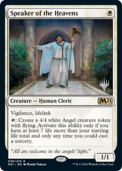 Speaker of the Heavens Promo Pack: Core Set 2021 Magic card