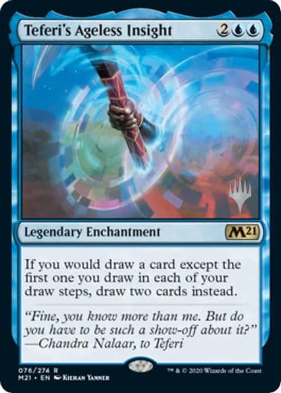 Teferis Ageless Insight Promo Pack: Core Set 2021 Magic card