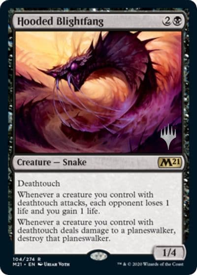 Hooded Blightfang Promo Pack: Core Set 2021 Magic card