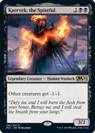 Kaervek the Spiteful Promo Pack: Core Set 2021 Magic card