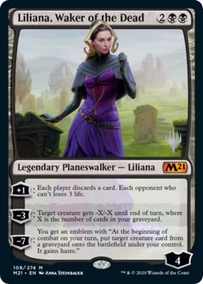 Liliana Waker of the Dead Promo Pack: Core Set 2021 Magic card