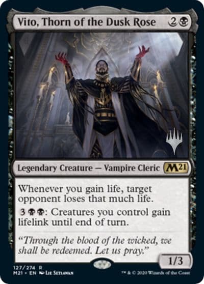 Vito Thorn of the Dusk Rose Promo Pack: Core Set 2021 Magic card