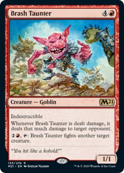 Brash Taunter Promo Pack: Core Set 2021 Magic card