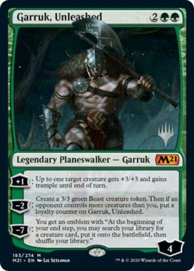 Garruk Unleashed Promo Pack: Core Set 2021 Magic card
