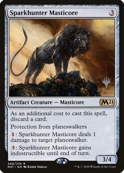 Sparkhunter Masticore Promo Pack: Core Set 2021 Magic card