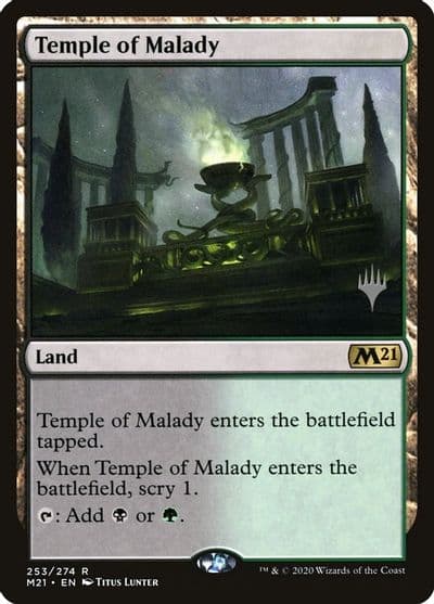 Temple of Malady Promo Pack: Core Set 2021 Magic card