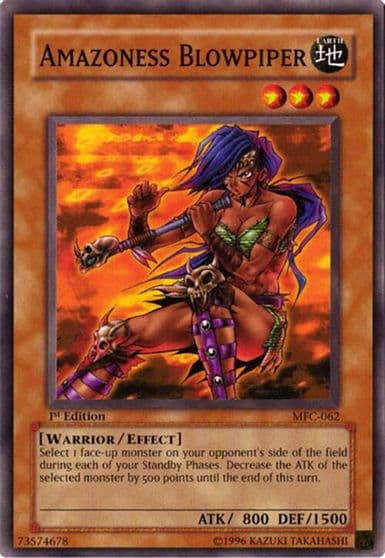 Amazoness Blowpiper Magician's Force Yu-Gi-Oh! card