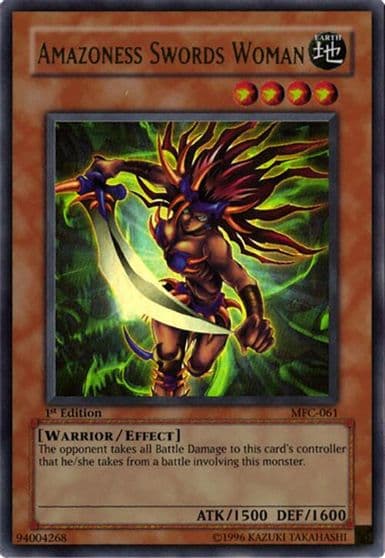 Amazoness Swords Woman Magician's Force Yu-Gi-Oh! card