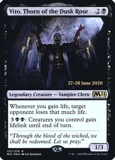 Vito Thorn of the Dusk Rose Prerelease Cards Magic card