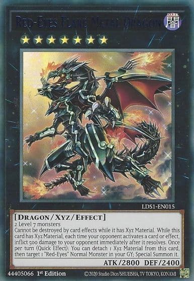 Red Eyes Flare Metal Dragon Blue Legendary Duelists: Season 1 Yu-Gi-Oh! card