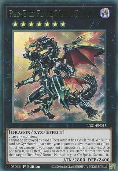Red Eyes Flare Metal Dragon Green Legendary Duelists: Season 1 Yu-Gi-Oh! card
