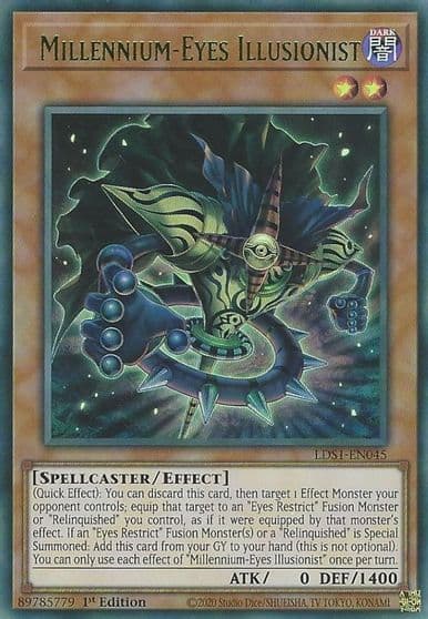 Millennium Eyes Illusionist Green Legendary Duelists: Season 1 Yu-Gi-Oh! card