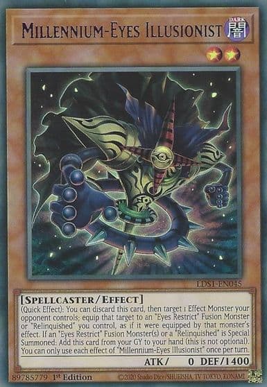 Millennium Eyes Illusionist Purple Legendary Duelists: Season 1 Yu-Gi-Oh! card
