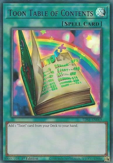 Toon Table of Contents Blue Legendary Duelists: Season 1 Yu-Gi-Oh! card