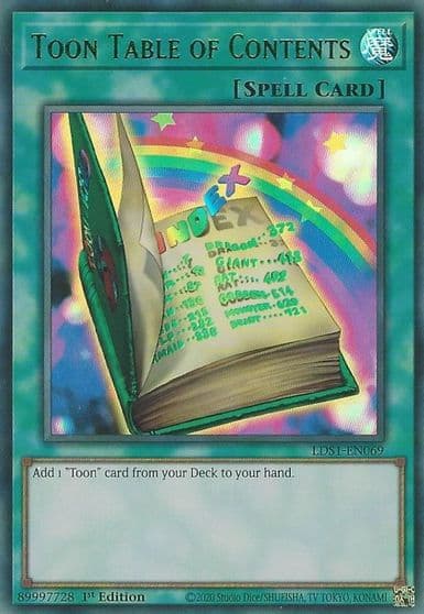 Toon Table of Contents Green Legendary Duelists: Season 1 Yu-Gi-Oh! card