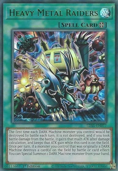 Heavy Metal Raiders Green Legendary Duelists: Season 1 Yu-Gi-Oh! card