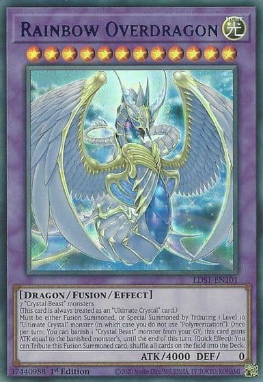 Rainbow Overdragon Blue Legendary Duelists: Season 1 Yu-Gi-Oh! card