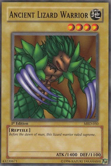 Ancient Lizard Warrior Metal Raiders Yu-Gi-Oh! card