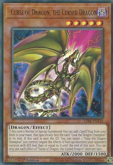 Curse of Dragon the Cursed Dragon Legendary Duelists: Season 1 Yu-Gi-Oh! card