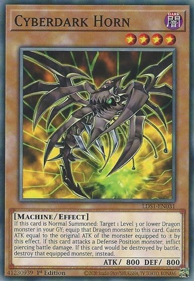 Cyberdark Horn Legendary Duelists: Season 1 Yu-Gi-Oh! card