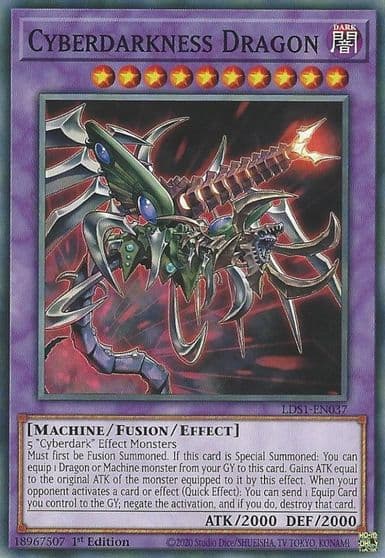 Cyberdarkness Dragon Legendary Duelists: Season 1 Yu-Gi-Oh! card