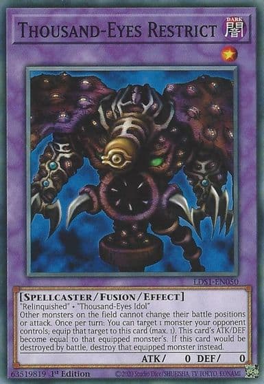 Thousand Eyes Restrict Legendary Duelists: Season 1 Yu-Gi-Oh! card