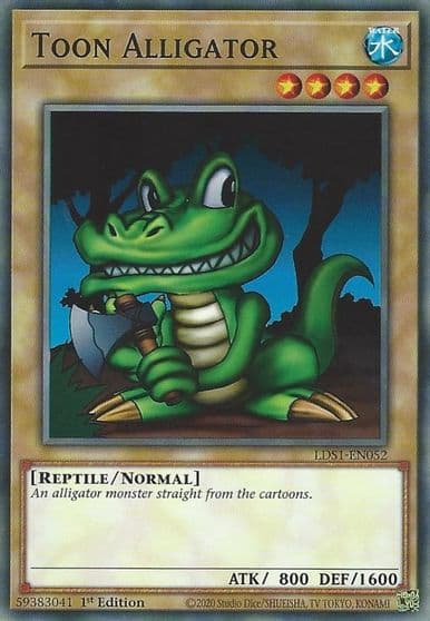 Toon Alligator Legendary Duelists: Season 1 Yu-Gi-Oh! card