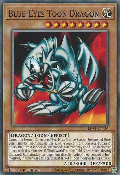 Blue Eyes Toon Dragon Legendary Duelists: Season 1 Yu-Gi-Oh! card