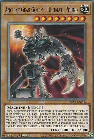 Ancient Gear Golem Ultimate Pound Legendary Duelists: Season 1 Yu-Gi-Oh! card
