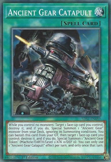 Ancient Gear Catapult Legendary Duelists: Season 1 Yu-Gi-Oh! card