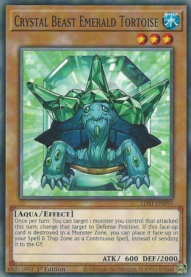 Crystal Beast Emerald Tortoise Legendary Duelists: Season 1 Yu-Gi-Oh! card