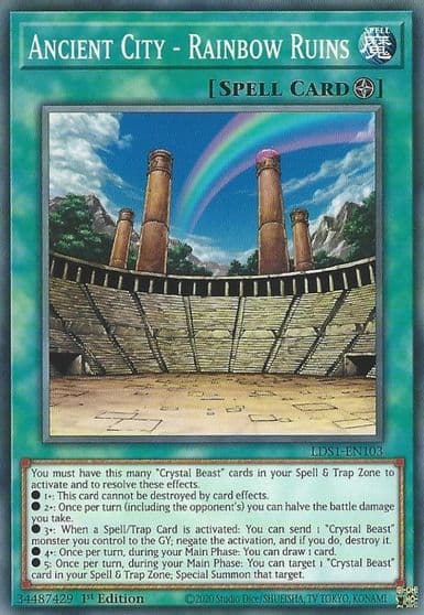 Ancient City Rainbow Ruins Legendary Duelists: Season 1 Yu-Gi-Oh! card