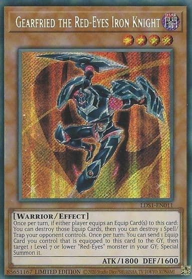 Gearfried the Red Eyes Iron Knight Legendary Duelists: Season 1 Yu-Gi-Oh! card