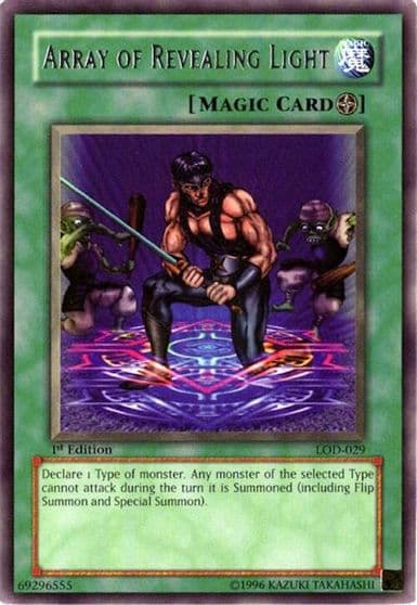 Array of Revealing Light Legacy of Darkness Yu-Gi-Oh! card