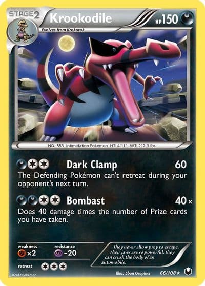 Krookodile Deck Exclusives Pokemon card