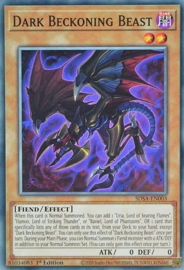Dark Beckoning Beast Structure Deck: Sacred Beasts Yu-Gi-Oh! card
