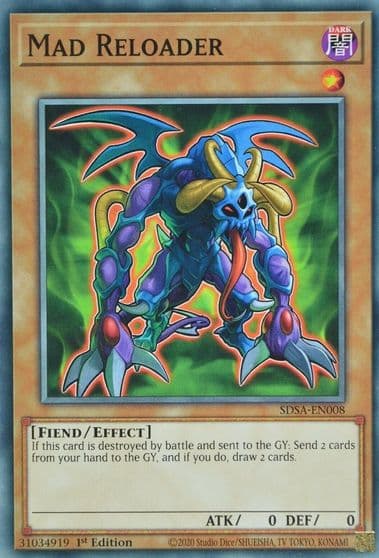 Mad Reloader Structure Deck: Sacred Beasts Yu-Gi-Oh! card