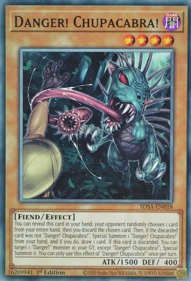 Danger Chupacabra Structure Deck: Sacred Beasts Yu-Gi-Oh! card