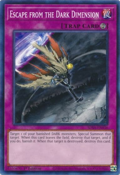 Escape from the Dark Dimension Structure Deck: Sacred Beasts Yu-Gi-Oh! card