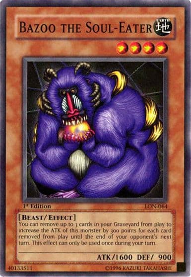 Bazoo the Soul Eater Labyrinth of Nightmare Yu-Gi-Oh! card