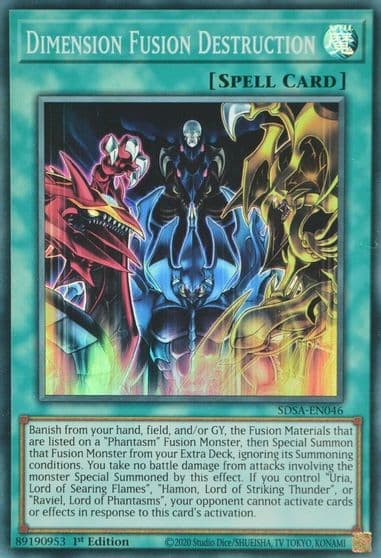 Dimension Fusion Destruction Structure Deck: Sacred Beasts Yu-Gi-Oh! card