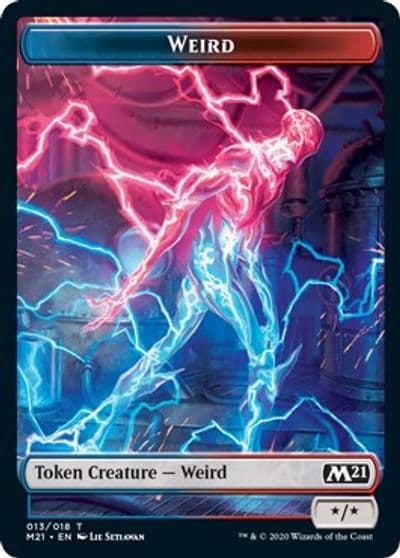 Weird Zombie Double Sided Token Core Set 2021 Magic card