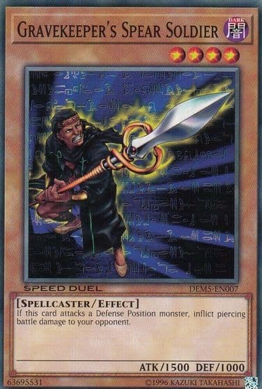 Gravekeepers Spear Soldier Speed Duel Demo Deck Yu-Gi-Oh! card