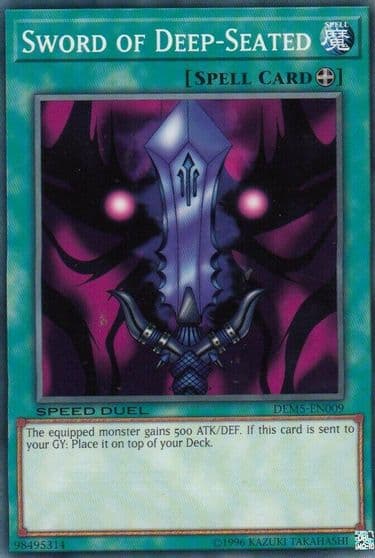 Sword of Deep Seated Speed Duel Demo Deck Yu-Gi-Oh! card