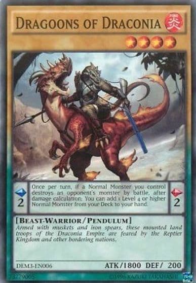 Dragoons of Draconia Demo Deck 2016 Yu-Gi-Oh! card