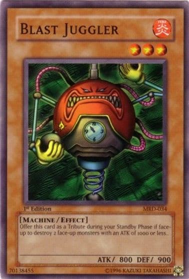 Blast Juggler Metal Raiders Yu-Gi-Oh! card