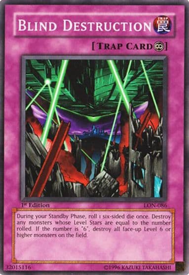 Blind Destruction Labyrinth of Nightmare Yu-Gi-Oh! card