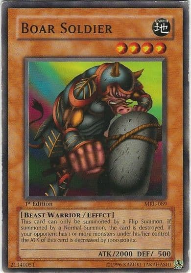 Boar Soldier Magic Ruler Yu-Gi-Oh! card