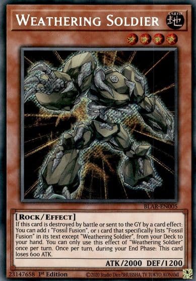 Weathering Soldier Battles of Legend: Armageddon Yu-Gi-Oh! card